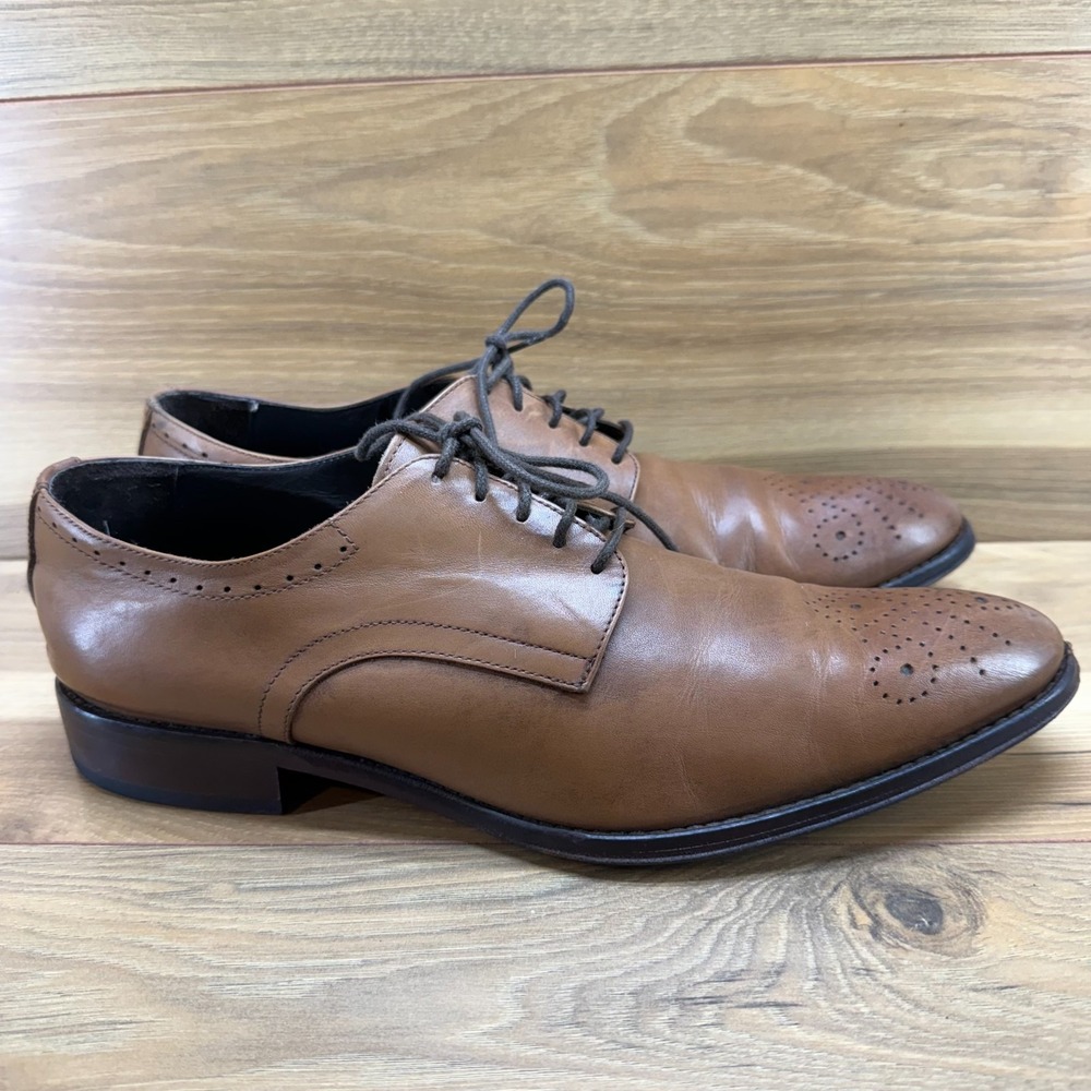 Too Boot New York Medallion Derby Dress Shoes Mens 11 Wedding Formal Business